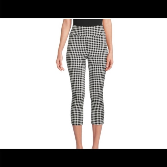 Patrizia Luca Black and White Checkered Capris M - Picture 1 of 9